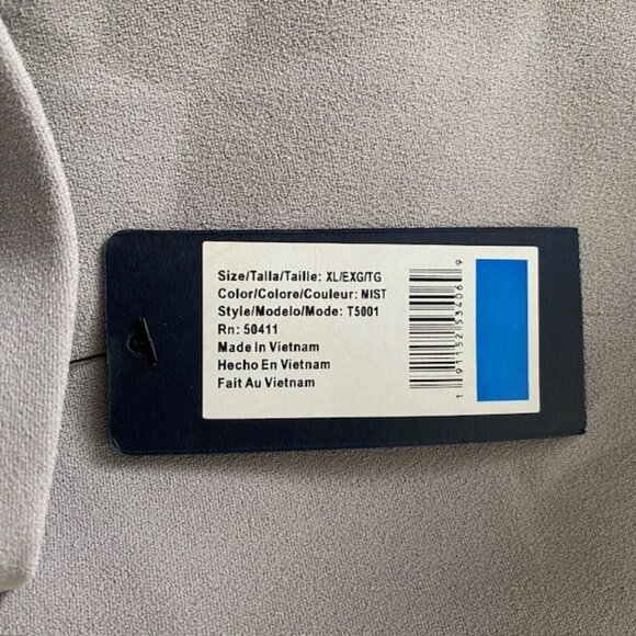 NWT RACHEL ROY Long Gray Mist Luxe Crepe Trench Coat XL - Picture 14 of 15